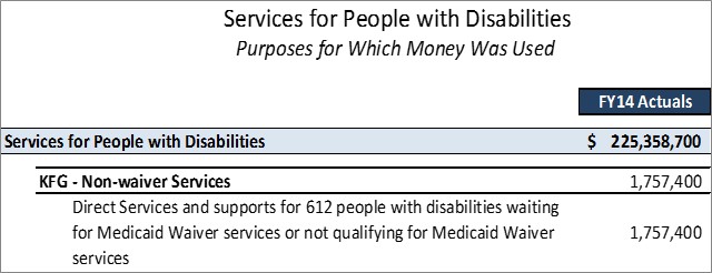 DSPD Non-waiver Services Detailed Purposes